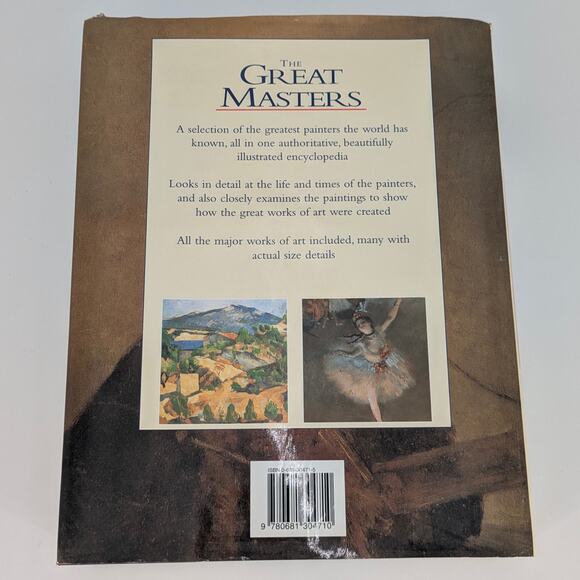 The Great Masters Coffee Table Book Hardcover Oversized Full Color Art History - Picture 5 of 9